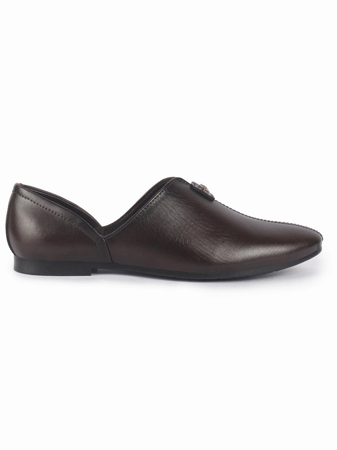 Men Brown Pointed Toe Ethnic Slip On Juttis and Mojaris for Wedding|Party Slip On Shoes|Kurtas Shoes|Traditional Shoes Men's Hiking Boots