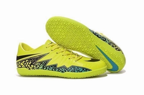 New Nike Hypervenom Phelon II IC Soccer Cleats Shoes Volt Black Hyper Turquoise Couple Matching Nike Shoes