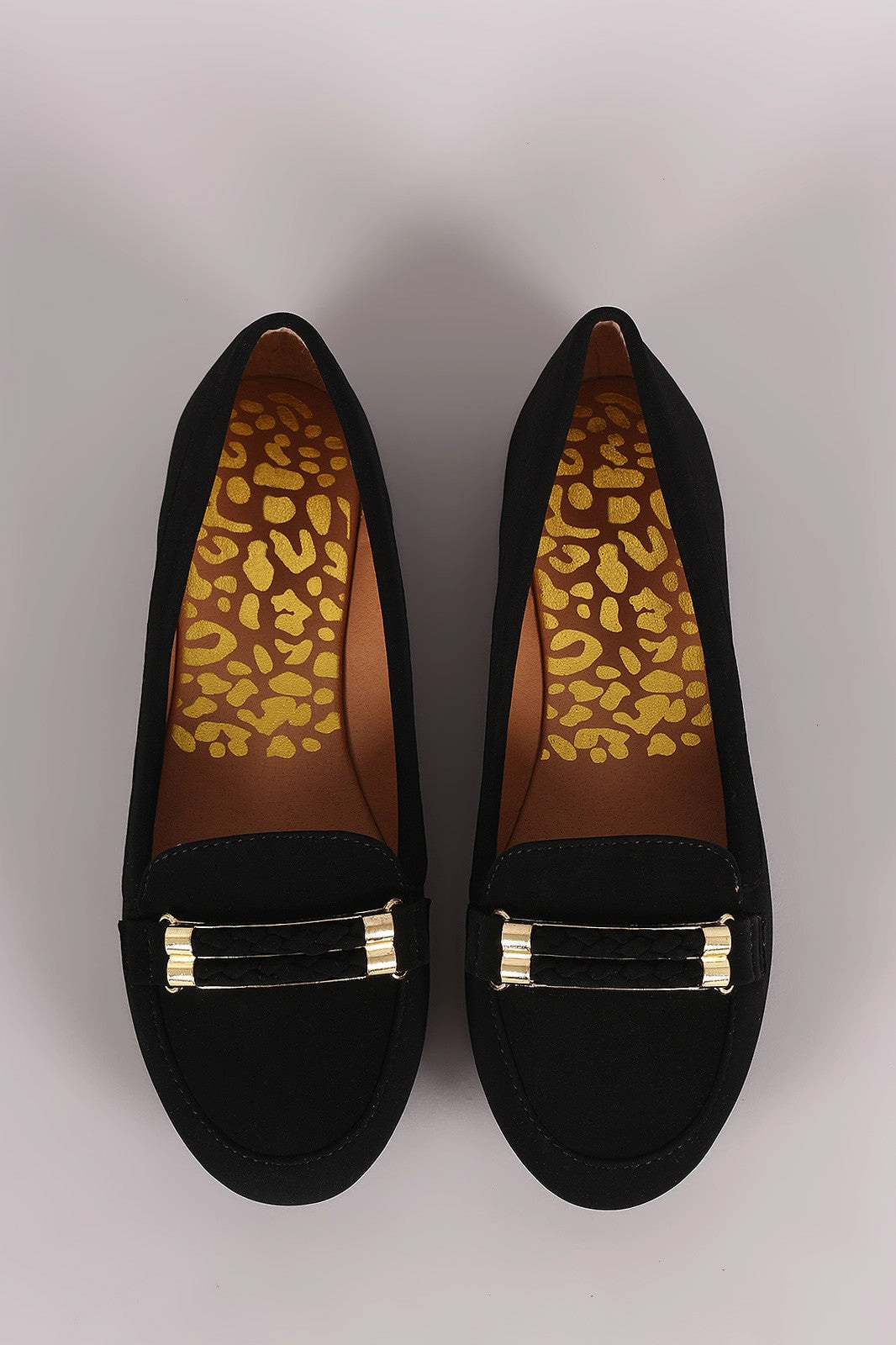 Flat Shoes And Back Pain Qupid Double-Strand Slip-On Loafer Flat