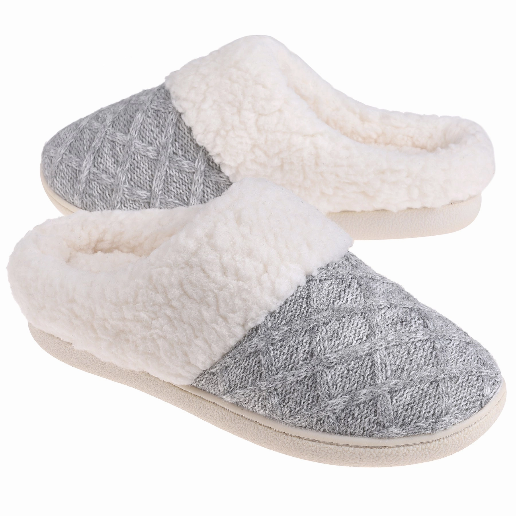 Grimace Slippers VONMAY Women's Comfy Slippers Fuzzy House Shoes Memory Foam Slip-on Indoor Outdoor