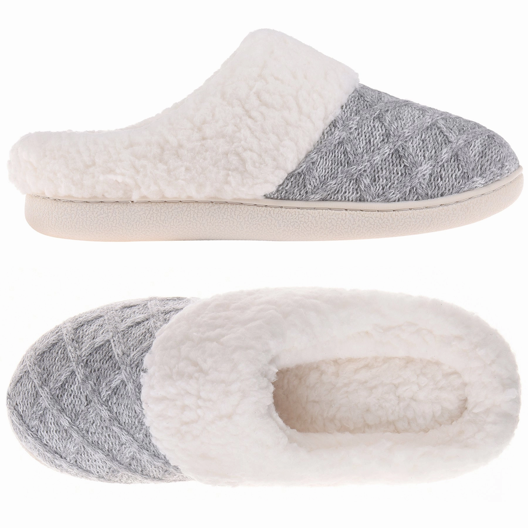 Pattern For Felted Slippers VONMAY Women's Comfy Slippers Fuzzy House Shoes Memory Foam Slip-on Indoor Outdoor