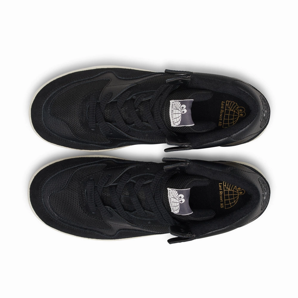 Last Resort 'CM002 Mid' Skate Shoes (Black / White) Wide Foot Skate
