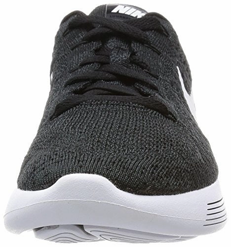 Nike Men's LunarEpic Low Flyknit Running Shoes (Black, White) Eagles Nike Shoes