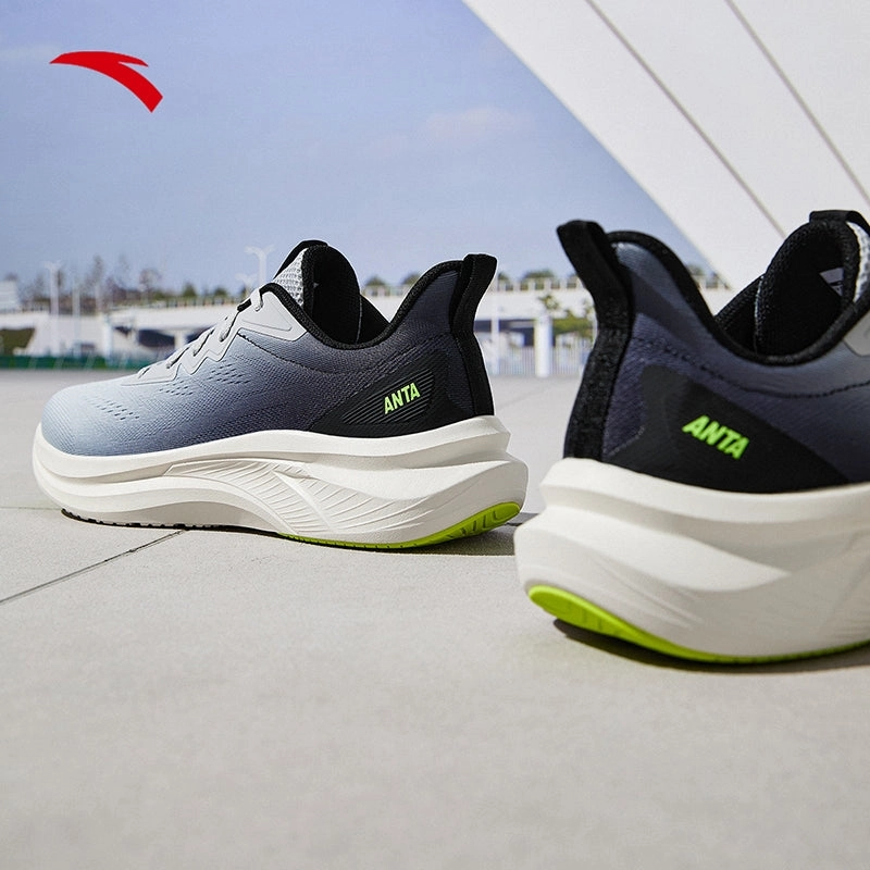 On Waterproof Hiking Boots ANTA Men Running Shoes 9125A5514-2 -Mud Lime/Basic Black (Kasut Larian/Kasut Joging)