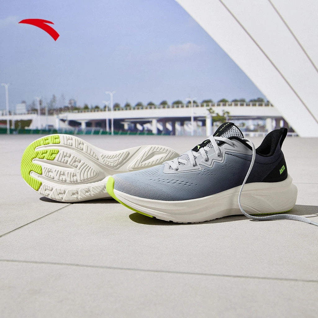 ANTA Men Running Shoes 9125A5514-2 -Mud Lime/Basic Black (Kasut Larian/Kasut Joging) Hiking Boots Size Up