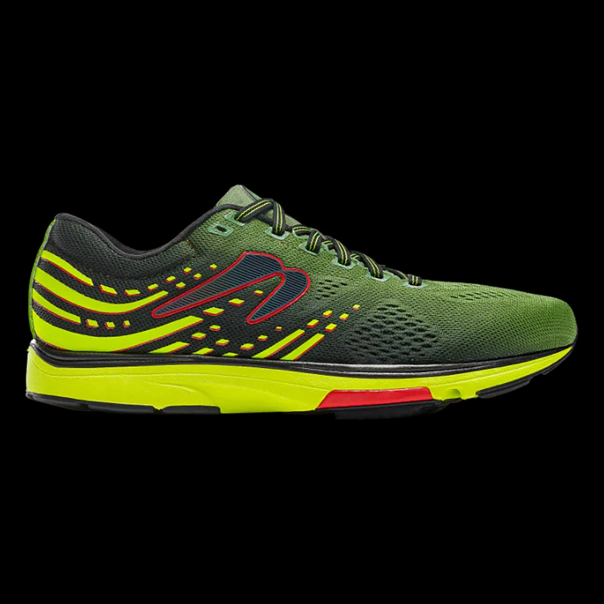 Men's Newton Running Kismet 8, Forest Green/Lime Green, 9.5 D Medium Best Running Shoes For Narrow Feet