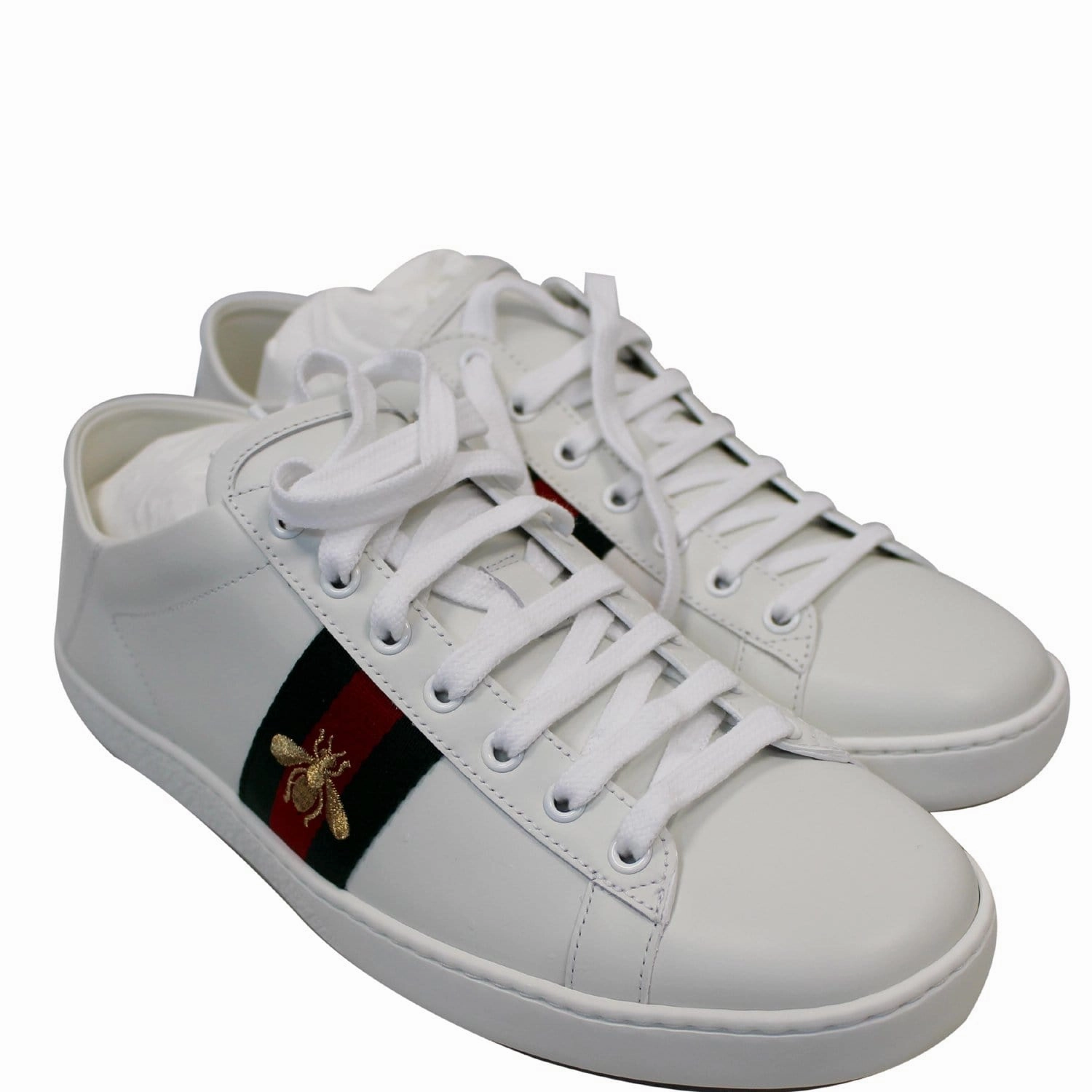 Japanese Sneakers Tiger GUCCI Ace Classic Low Top Sneakers White 475208 US 11 - 20% OFF