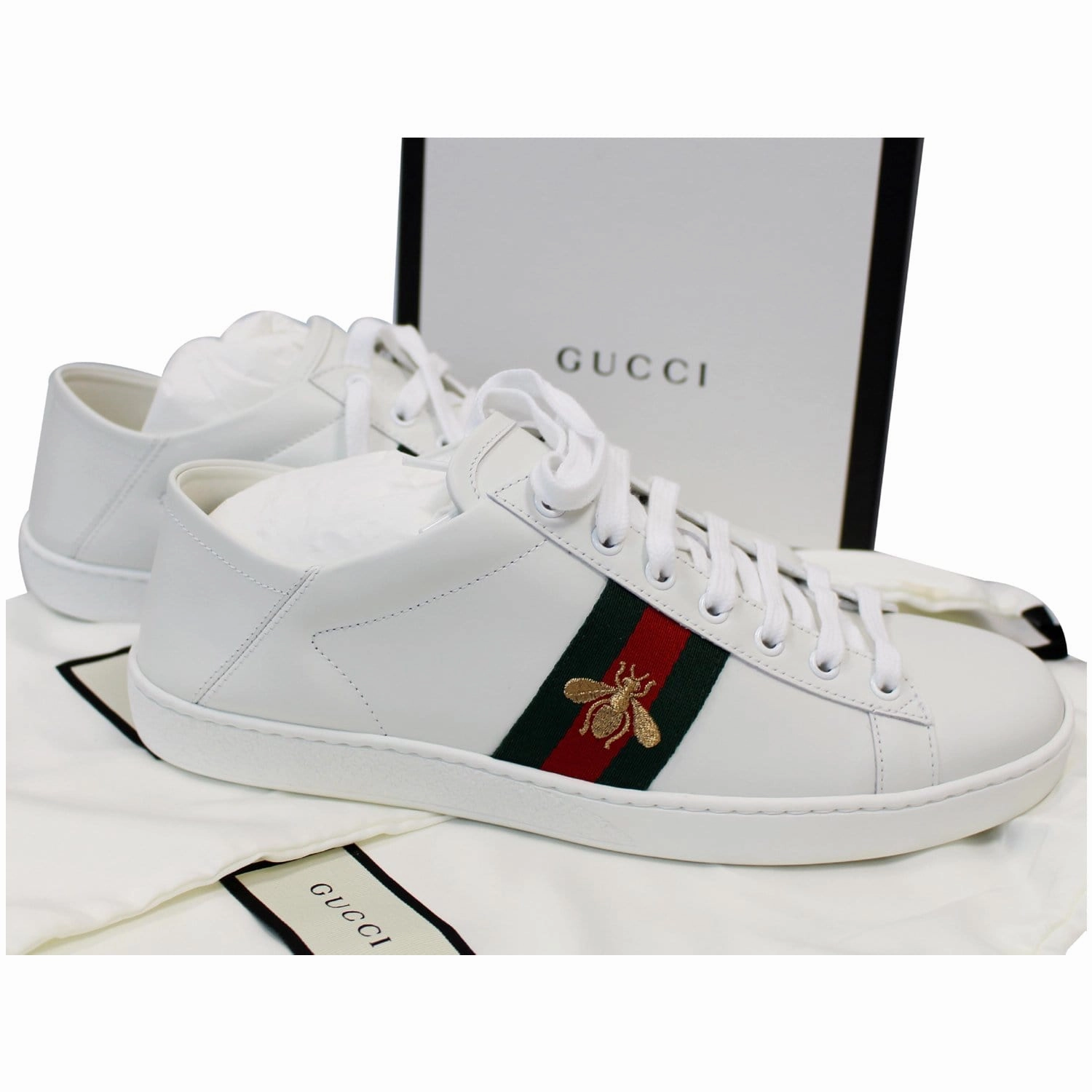 Renew Active Vs Sneakers GUCCI Ace Classic Low Top Sneakers White 475208 US 11 - 20% OFF