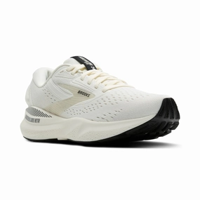 Women's - Brooks Adrenaline GTS 24 - Coconut/Black/Biscuit Running Shoes Flat Footed