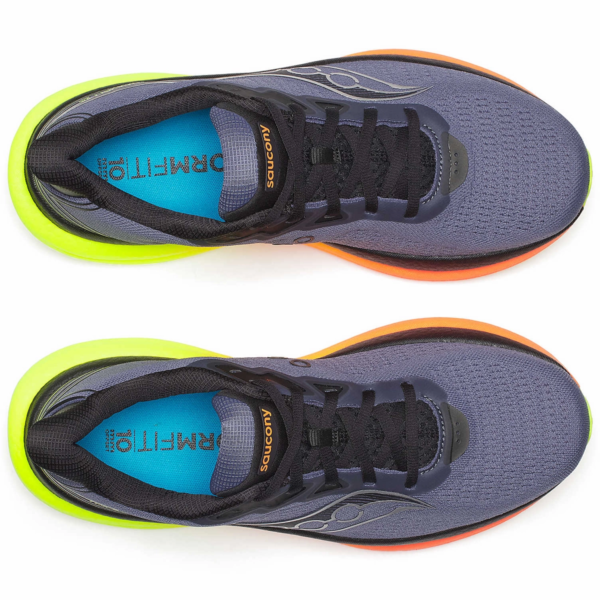 Saucony Triumph 23 Running Shoes - Mens - Shadow/Vizi Puremotion Adapt Running Shoe