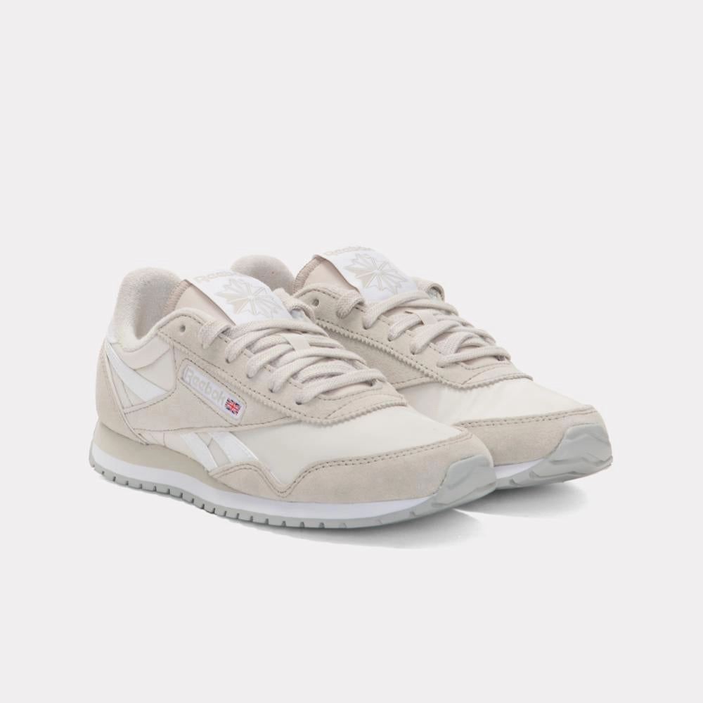 Reebok Footwear Women Classic AZ Shoes SPORT BEIGE/SPORT BEIGE/WHITE Best Running Shoes For Plus Size