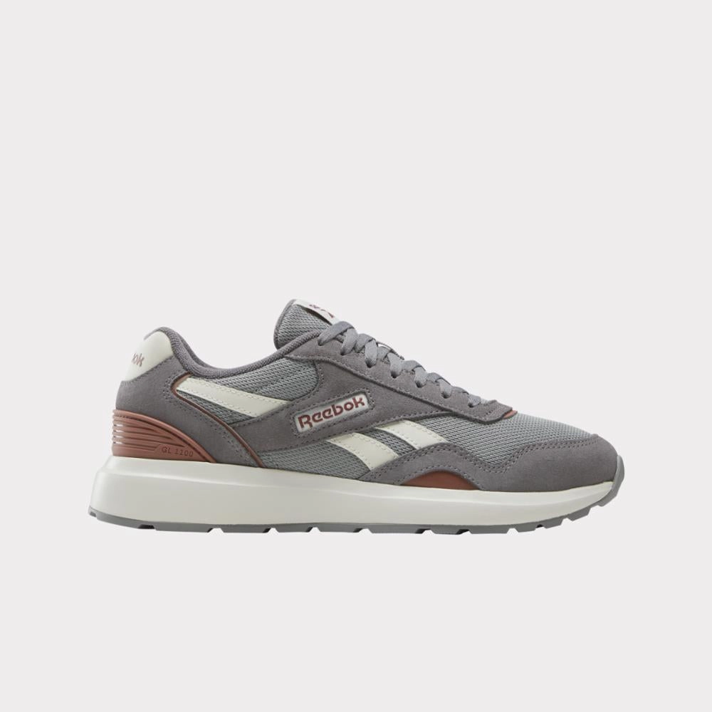 Max Cushion Running Shoes Reebok Footwear Women Reebok GL1100 Shoes OVERCAST GREY/GREY 3/SCORCHED