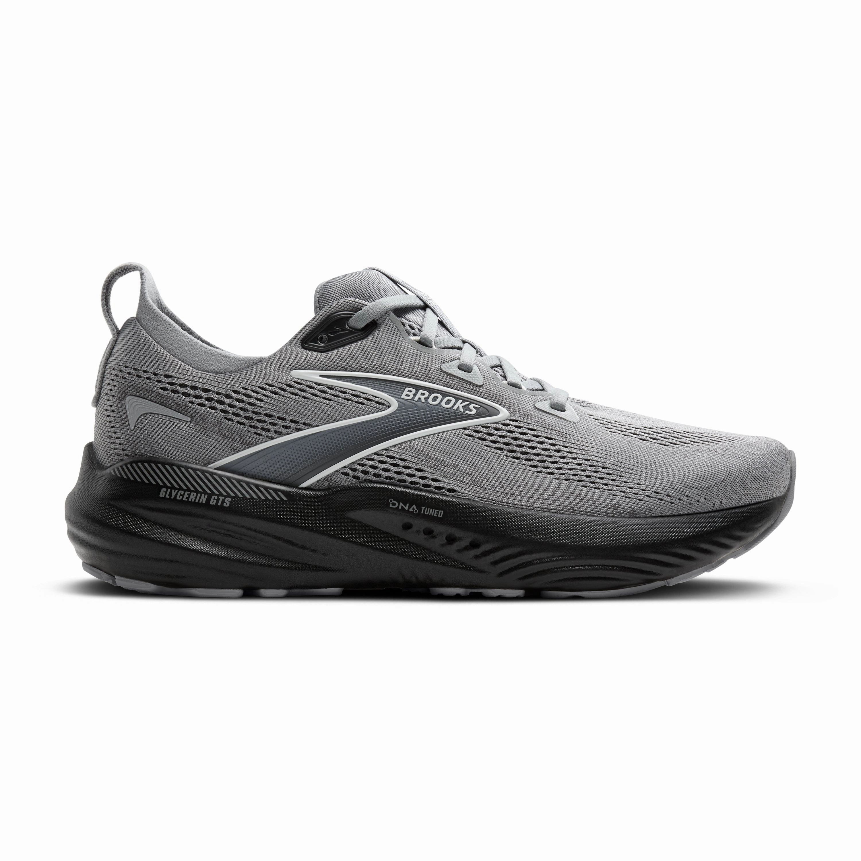Brooks | Glycerin GTS 22 | Men's | Primer Grey/Ebony/Bluewash Normal Trail Running Shoes