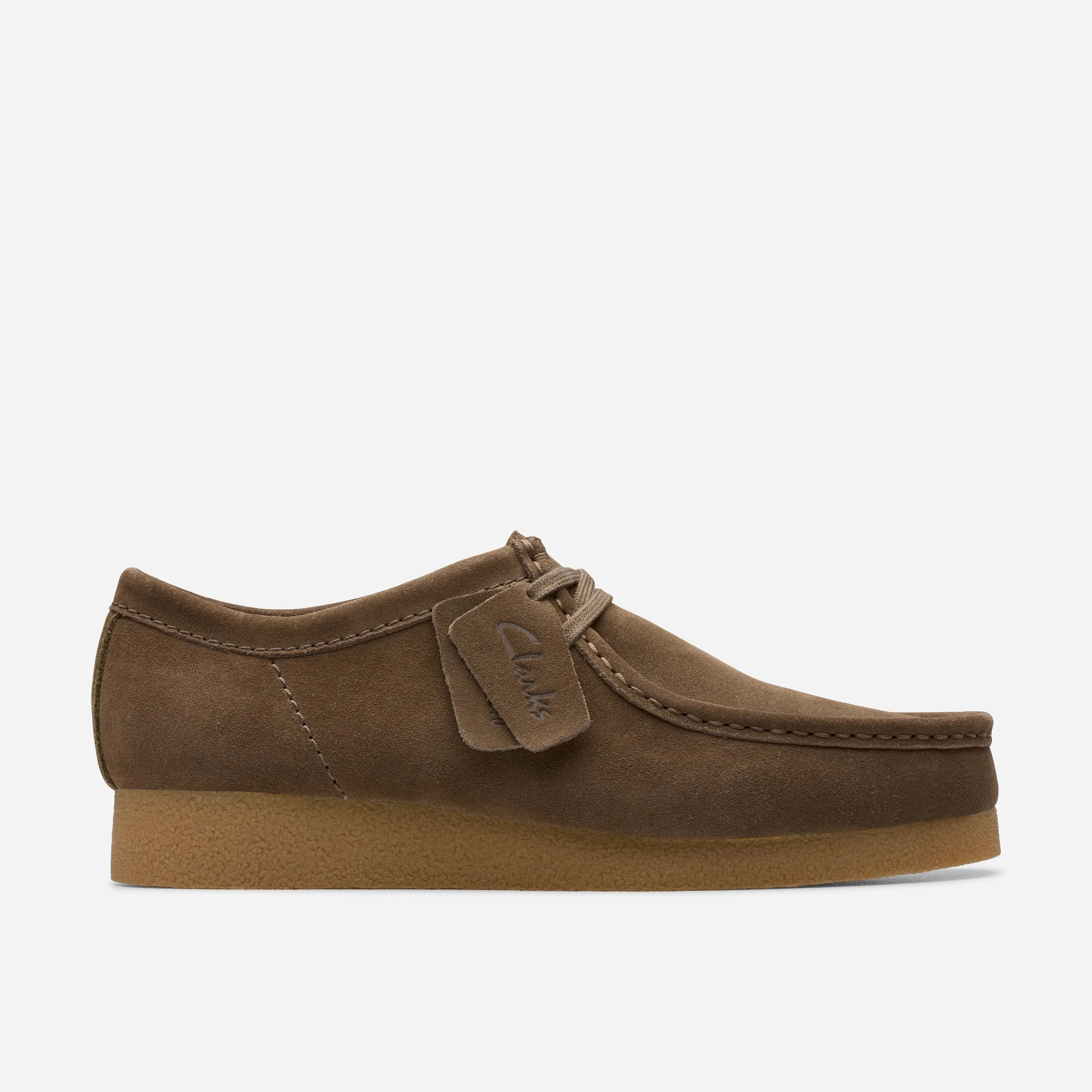 Blake Casual Oxford Shoe CLARKS | CASUAL SHOES | MEN | WALLABEEEVO DARK OLIVE SUEDE