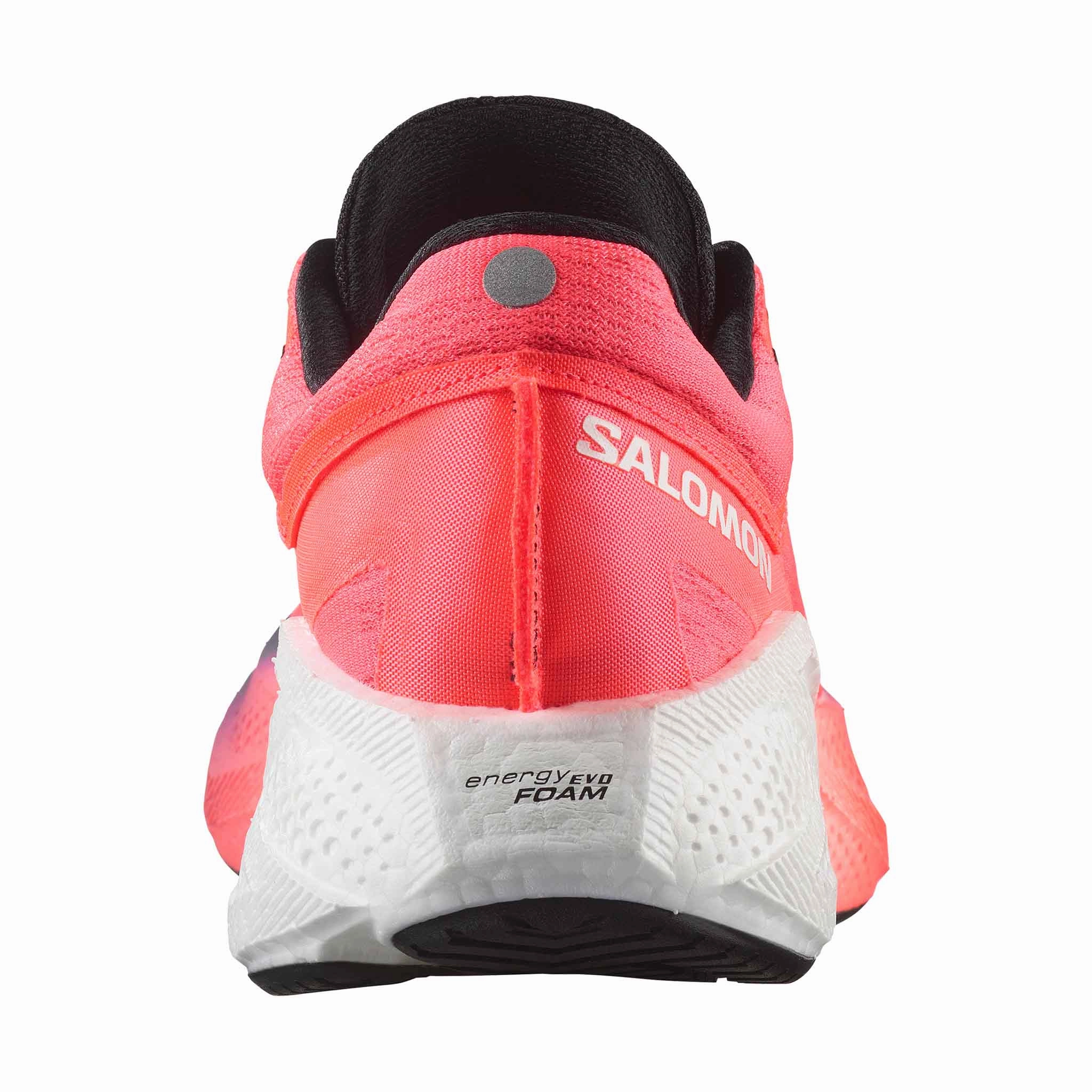 Stability Running Shoes With Wide Toe Box Salomon | Women's Aero Glide 3 Running Shoes - Neon Flame/White/Black