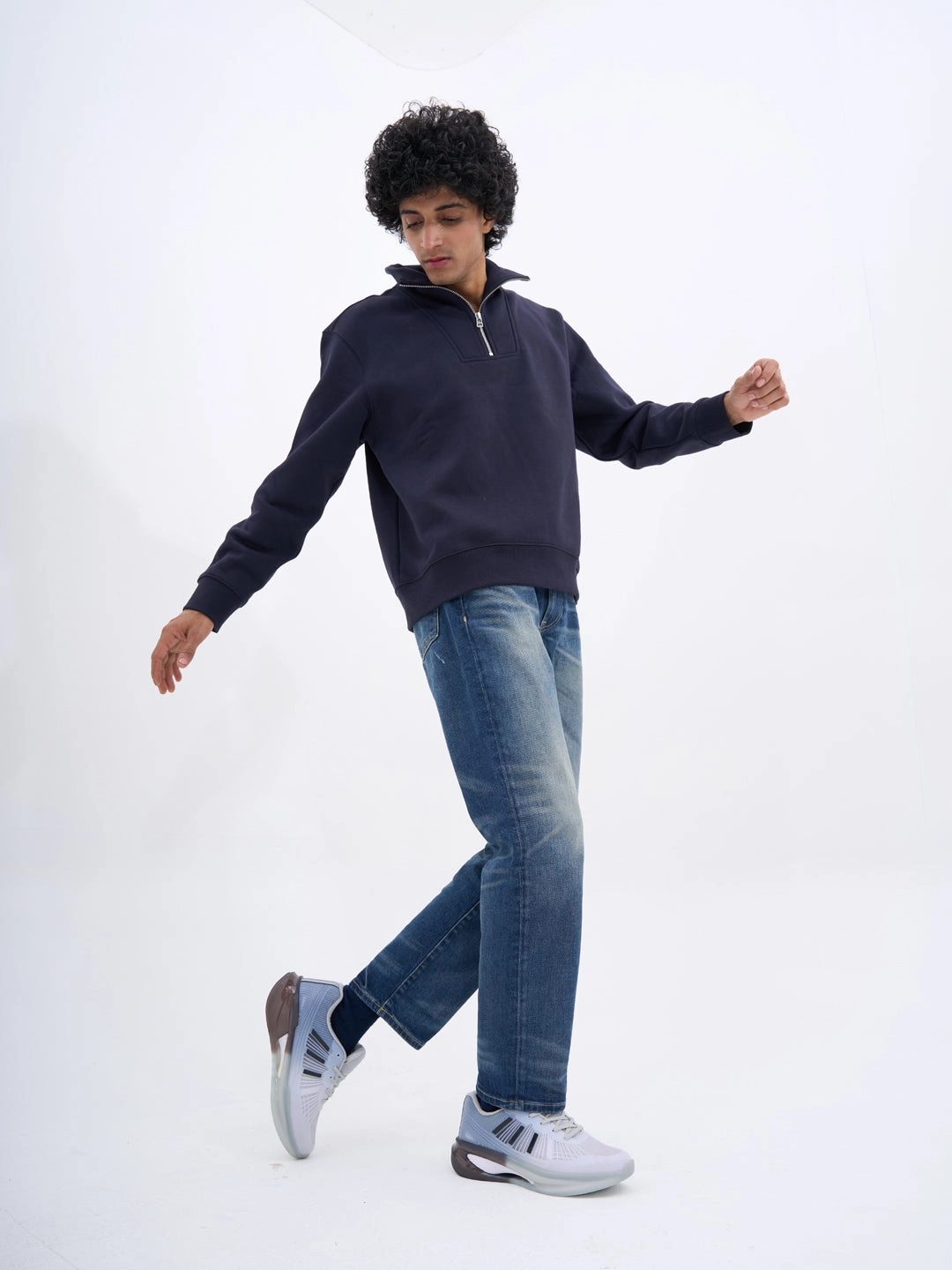 FAUSTO Men Grey Breathable Sport Shoes|KPU Upper And Anti-Skid Bounce Back Phylon Sole|Athleisure Running Shoes|Lace Up Walking Shoes|Gym Shoes Court Legacy Lift Casual