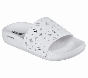 SKECHERS HYPER SLIDE - A-LISTER - 140444 - WBK Fuzzy Bunny Slippers Band