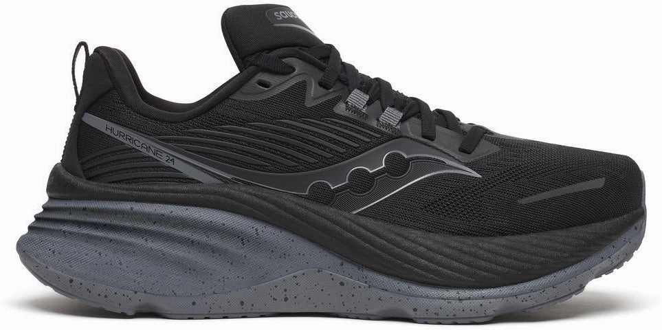 Saucony Hurricane 24 Womens Running Shoes - Black Sports Shoes Running