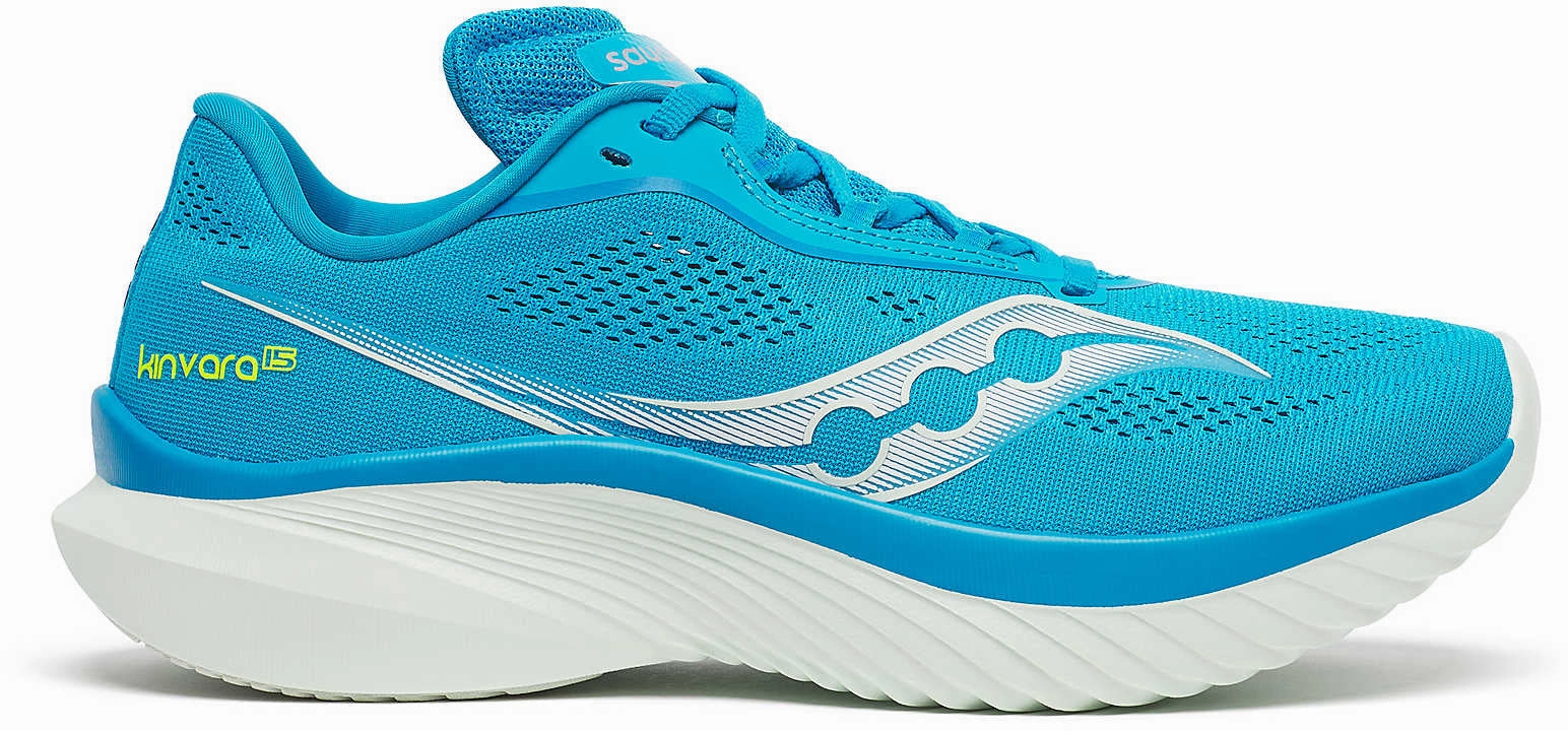 Saucony Kinvara 15 Womens Running Shoes - Blue Running Shoes For Marathon Training