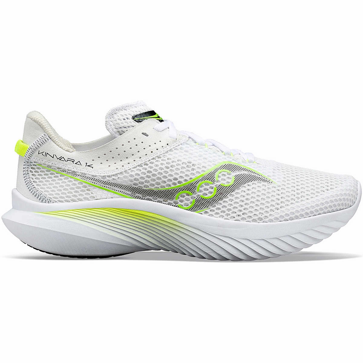 Non Mark Badminton Shoes Saucony Mens Kinvara 14 - Slime/White (S20823-75)