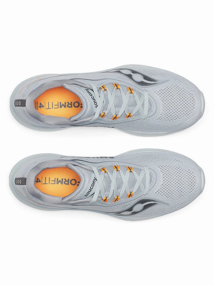 Is Volleyball Shoes Same As Badminton Saucony Mens Kinvara 15 - Granite/Shadow (S20967-243)