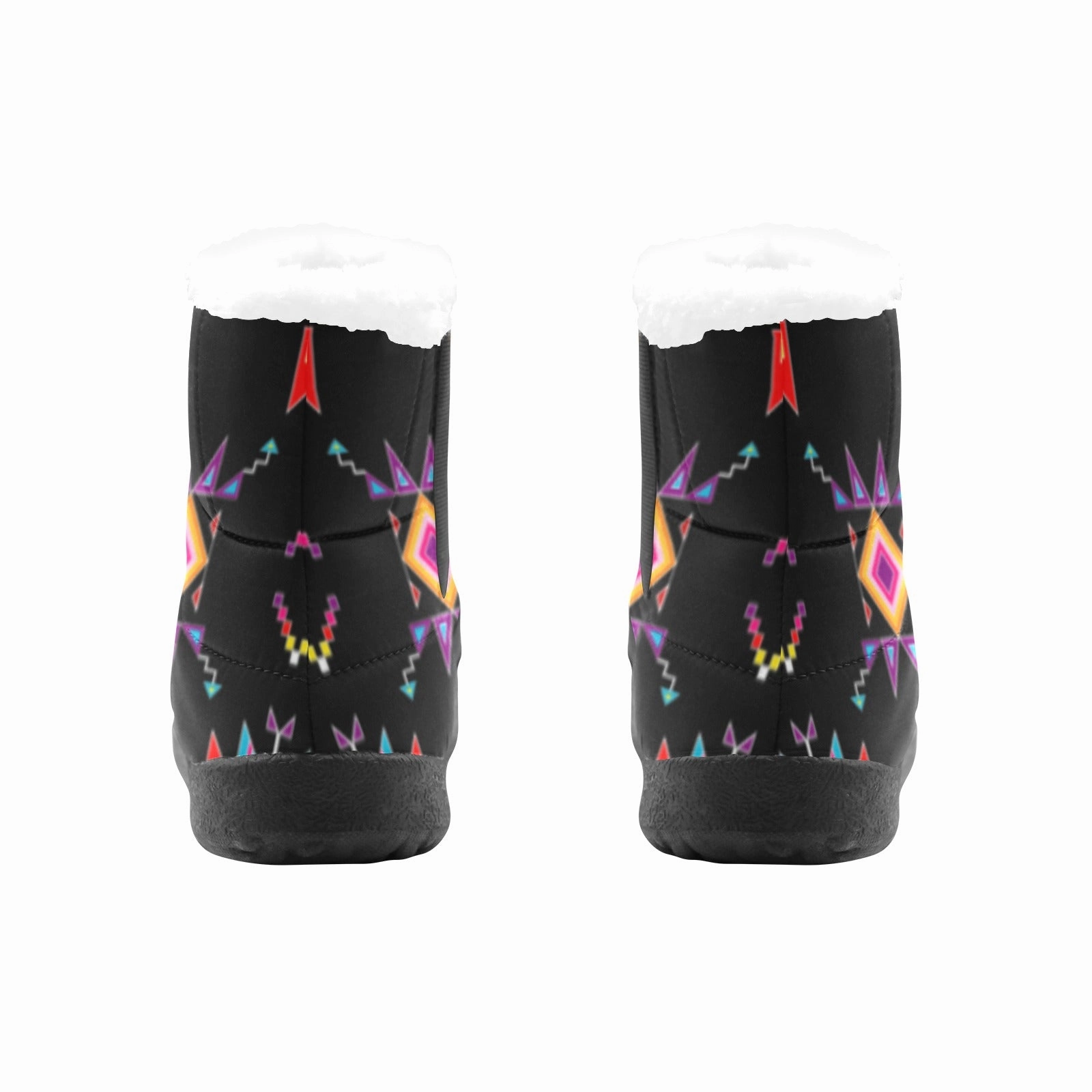 Scattered Generations Black Men's Padded Winter Boot Hiking Boots With Grip