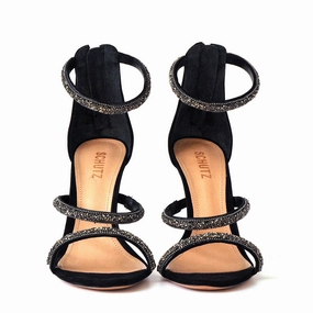 Berkenstock Sandals Schutz Women's Black High Heels Sandal