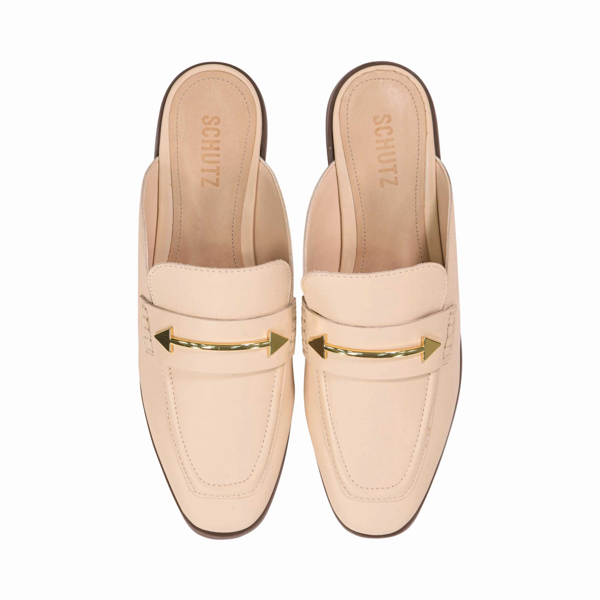 Flat Sandals Lace Up Schutz Women's Mule Egg Shell Slide