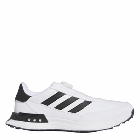 Tote Shoes Waterproof Adidas Men`s S2G Spikeless BOA Wide Golf Shoes - Cloud White/Core Black/Cloud