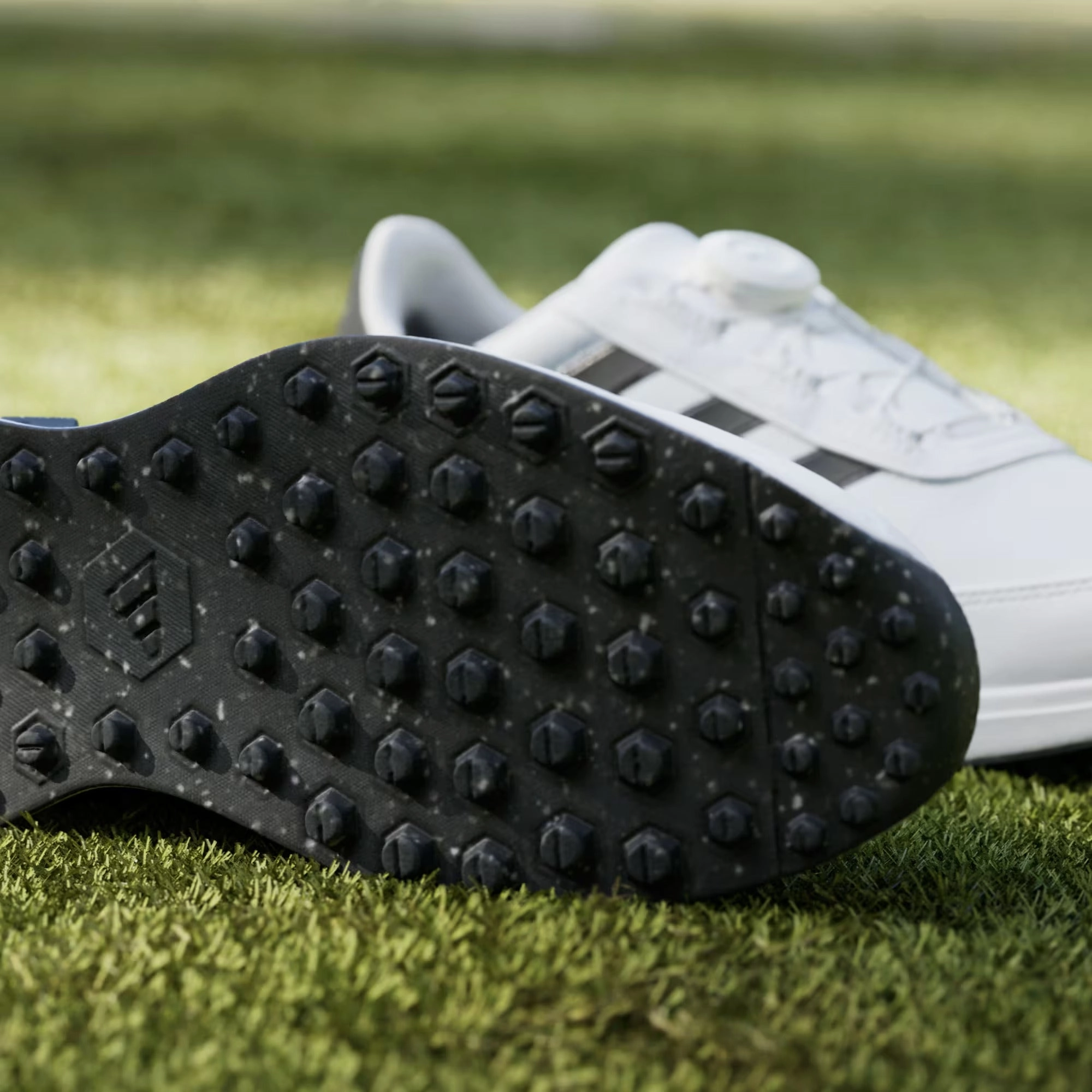 Cute Waterproof Shoes Adidas Men`s S2G Spikeless BOA Wide Golf Shoes - Cloud White/Core Black/Cloud