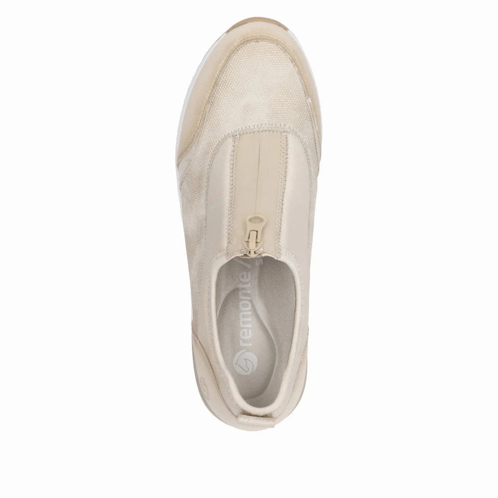 Remonte by Rieker Women's Eleni 08 100% Sneaker - Crema/Muschel/Perlcreme Euforia Sneakers