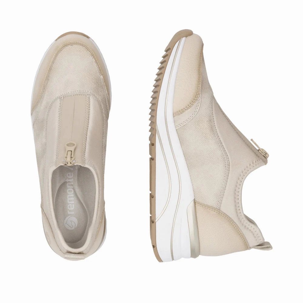 Carl Langenfeld Sneakers Remonte by Rieker Women's Eleni 08 100% Sneaker - Crema/Muschel/Perlcreme