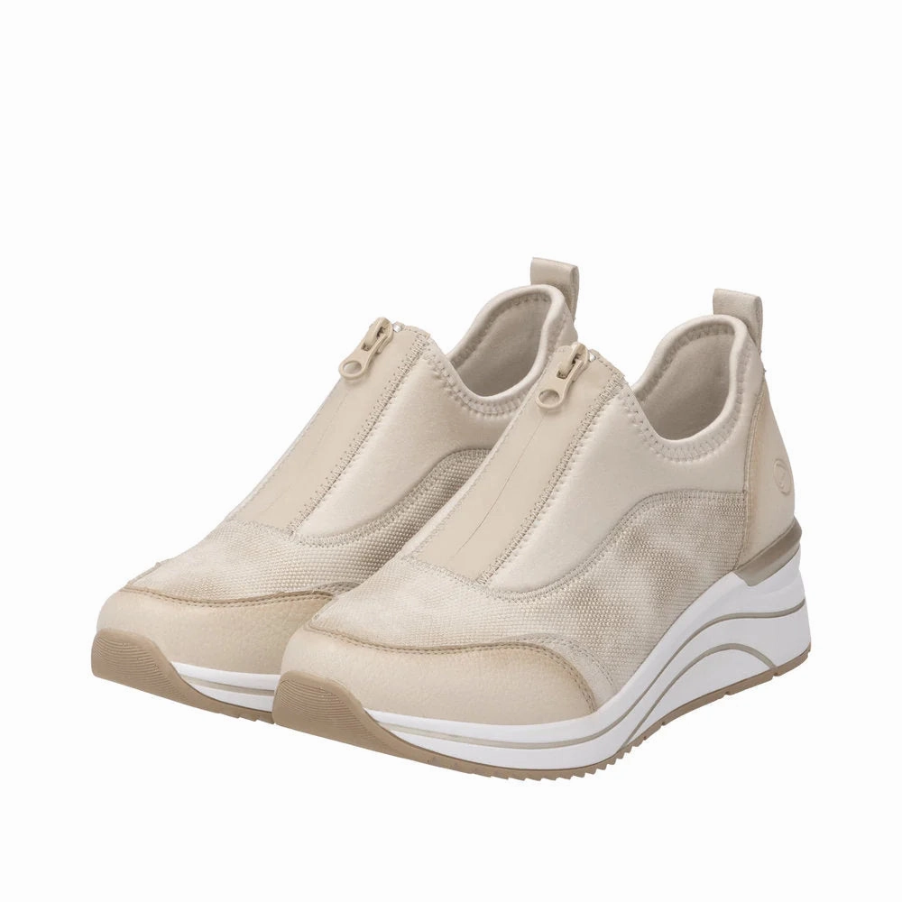 Remonte by Rieker Women's Eleni 08 100% Sneaker - Crema/Muschel/Perlcreme Most Popular Sneakers 2024