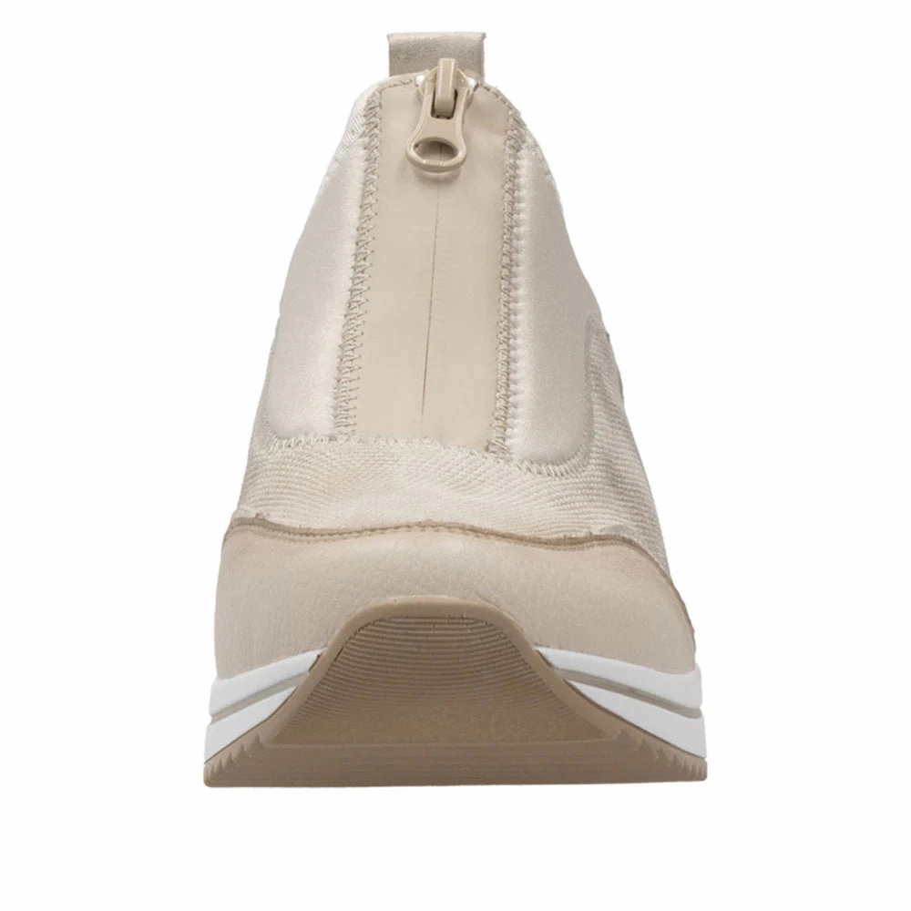 Remonte by Rieker Women's Eleni 08 100% Sneaker - Crema/Muschel/Perlcreme High Heel Jordan Sneakers