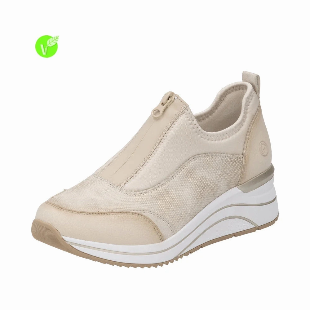Remonte by Rieker Women's Eleni 08 100% Sneaker - Crema/Muschel/Perlcreme Sneakers Mexico 66