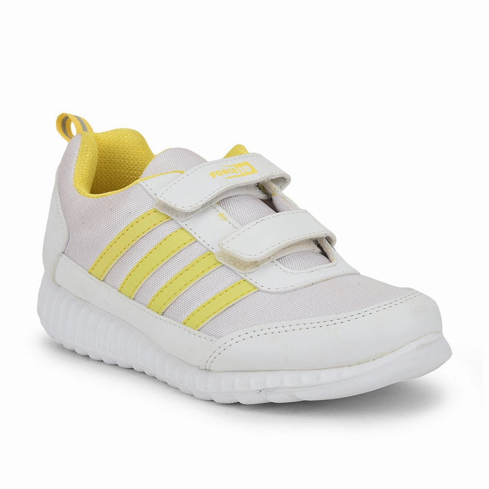 Centrino Casual Shoes Force 10 Yellow Non Lacing Uniform School Shoes For Kids 9906-90SV By Liberty