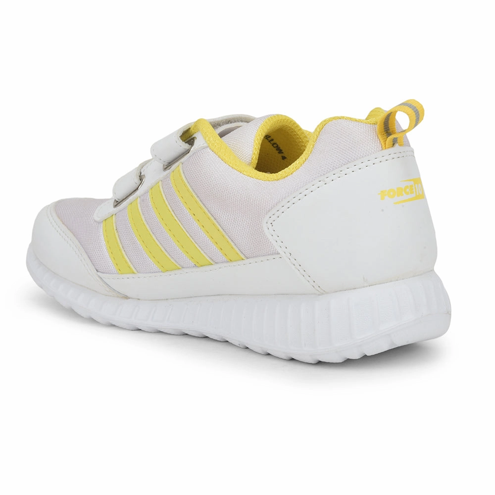 Xt-6 Casual Shoes Force 10 Yellow Non Lacing Uniform School Shoes For Kids 9906-90SV By Liberty