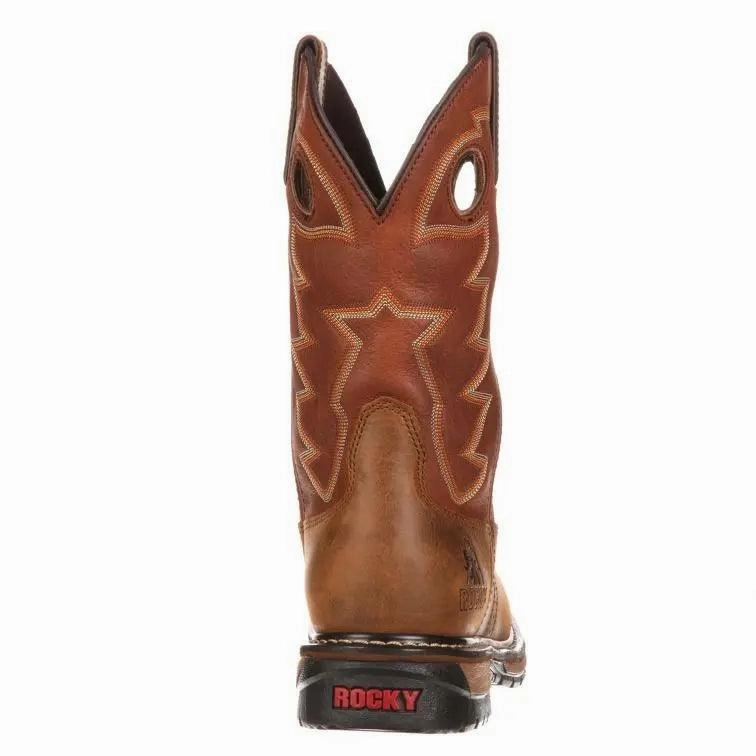 Rocky Original Ride Branson Saddle Roper Mens Western Boot 2775 Warm Waterproof Womens Shoes