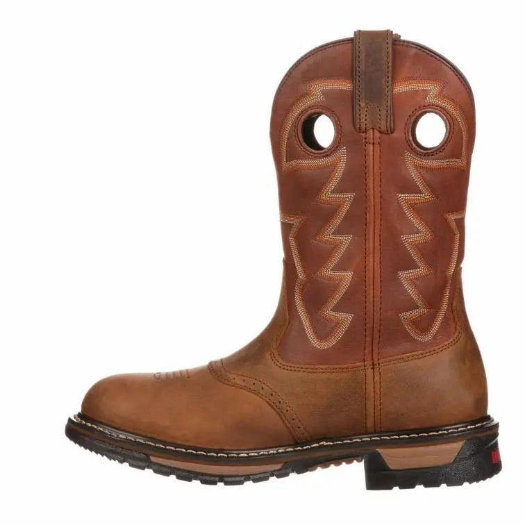 Rocky Original Ride Branson Saddle Roper Mens Western Boot 2775 Best Supportive Shoes