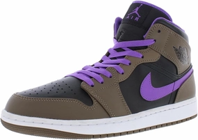 Nike Raider Shoes Nike Air Jordan 1 Mid Palomino/White-Wild Berry Mens Size 10