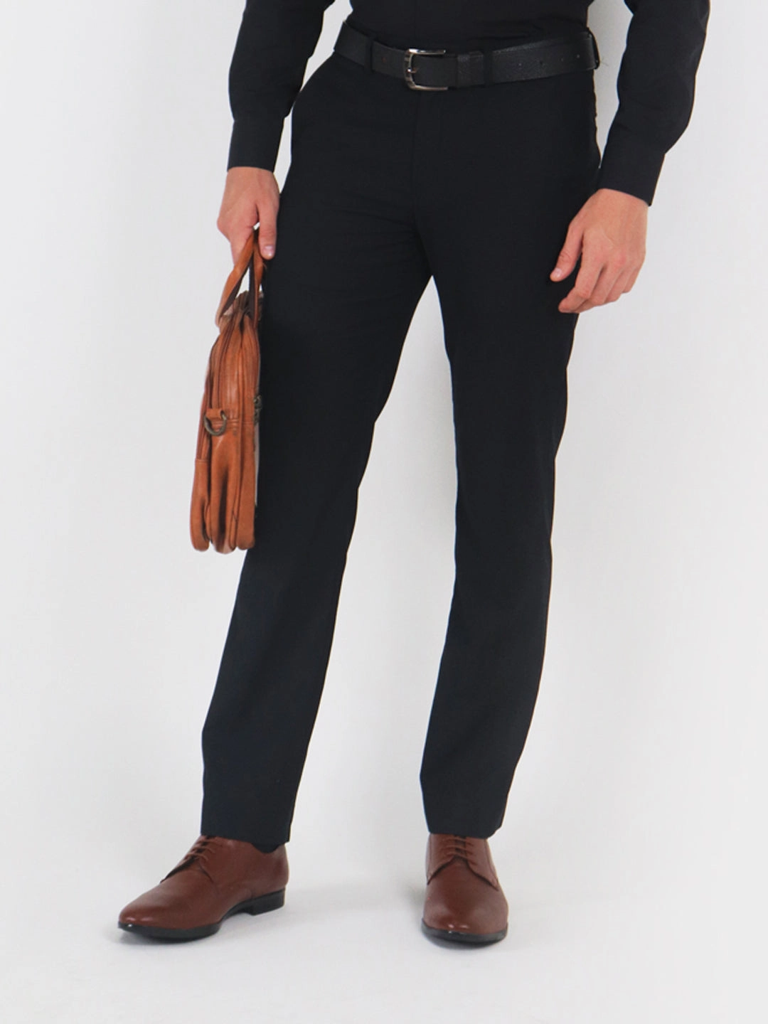 Olukai Hiking Shoes Men Tan Formal Office Textured Design Stitched Genuine Leather Lace Up Shoes