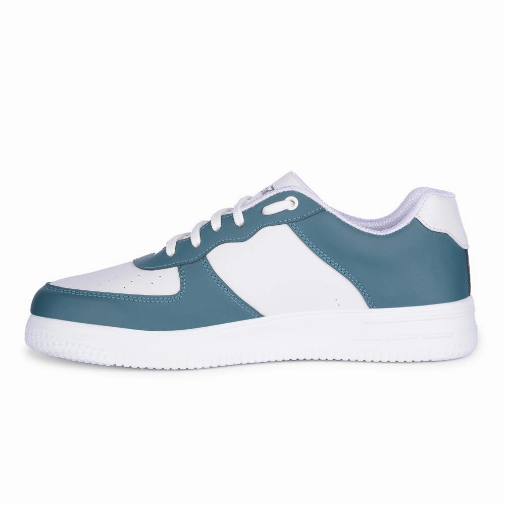 Sparkle Sneakers Leap7x Casual Light Green Lacing Sneakers For Men DUGLAS-1E By Liberty