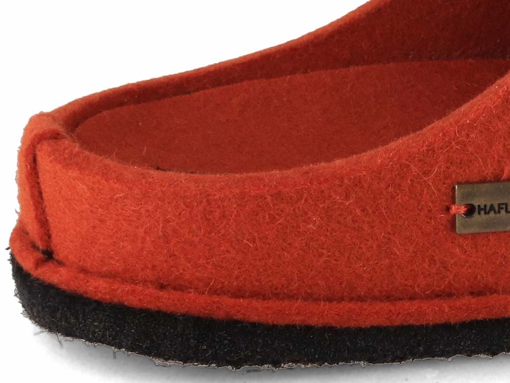 Off Court Slides HAFLINGER Women Felt Slippers 'Flair Crossroad', fox