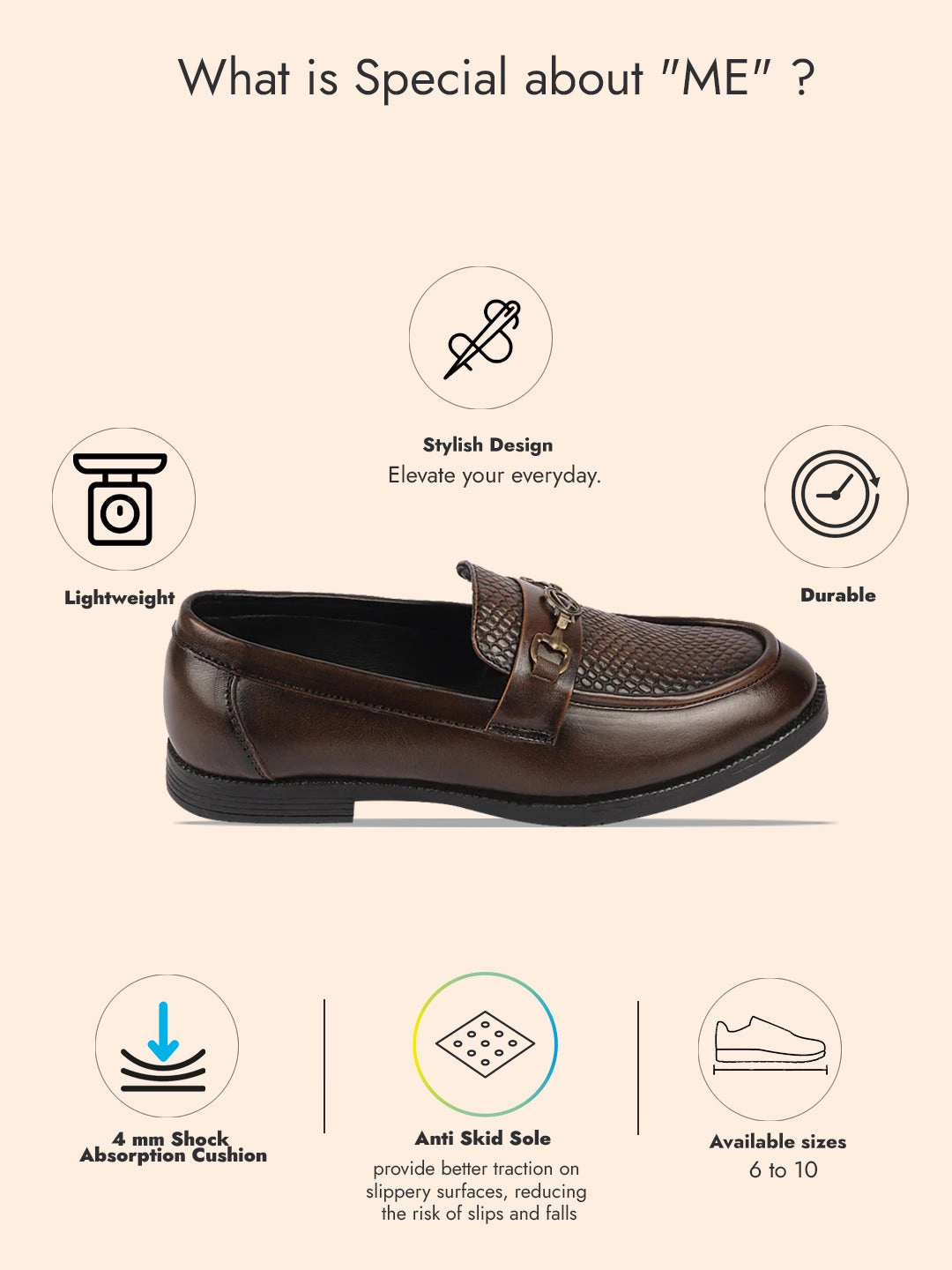 Men Tan Wedding Party Embossed Design Genuine Leather Buckle Slip On Loafer Shoes Oxford Casual Shoes