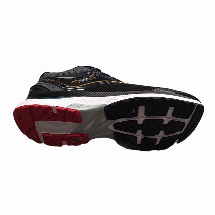 Joma scarpa da corsa da uomo R.HISPALIS men 2001 nero oro Good Walking/running Shoes