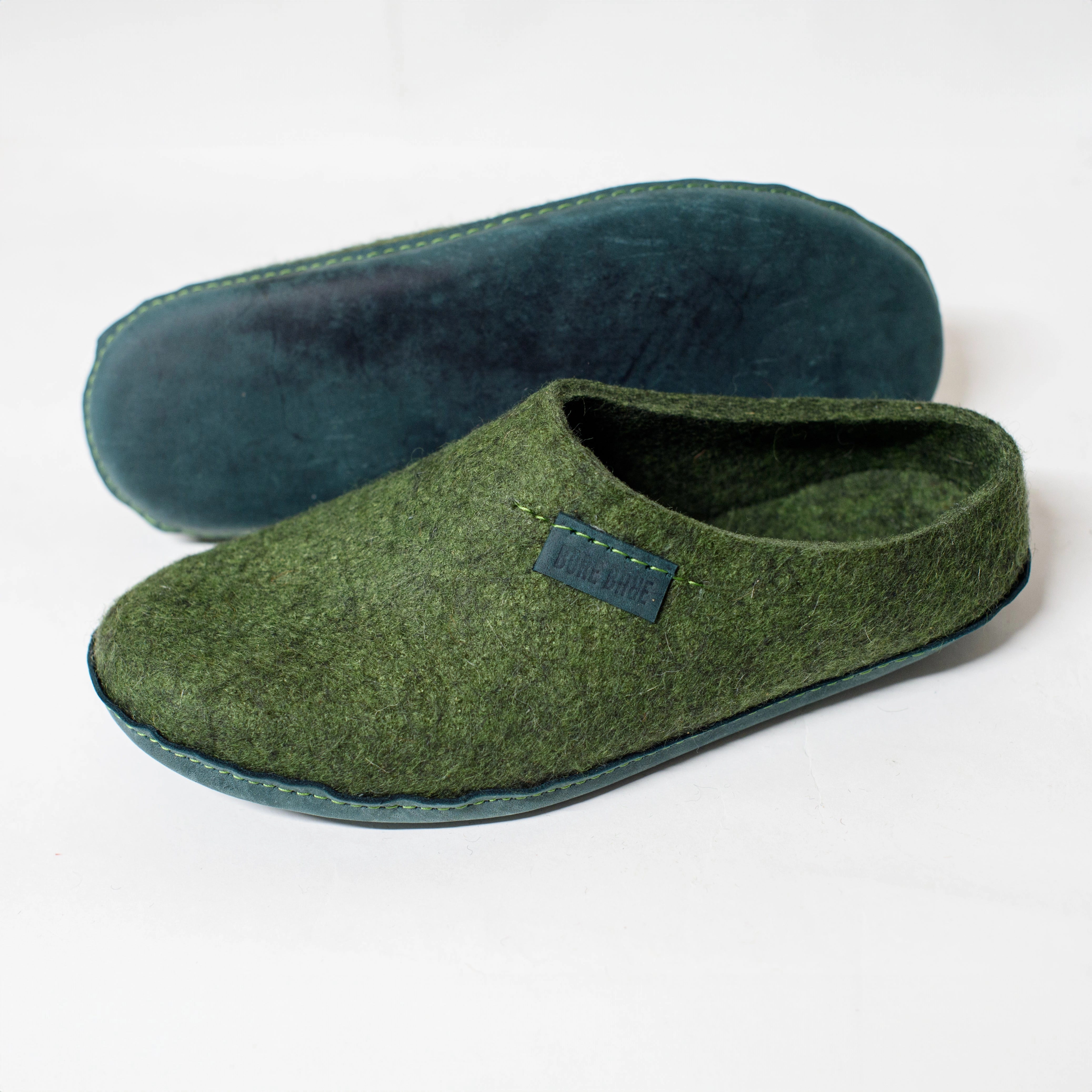 Slip-On Slippers SEMI-V Dark Olive Extra Wide Slip On Slippers