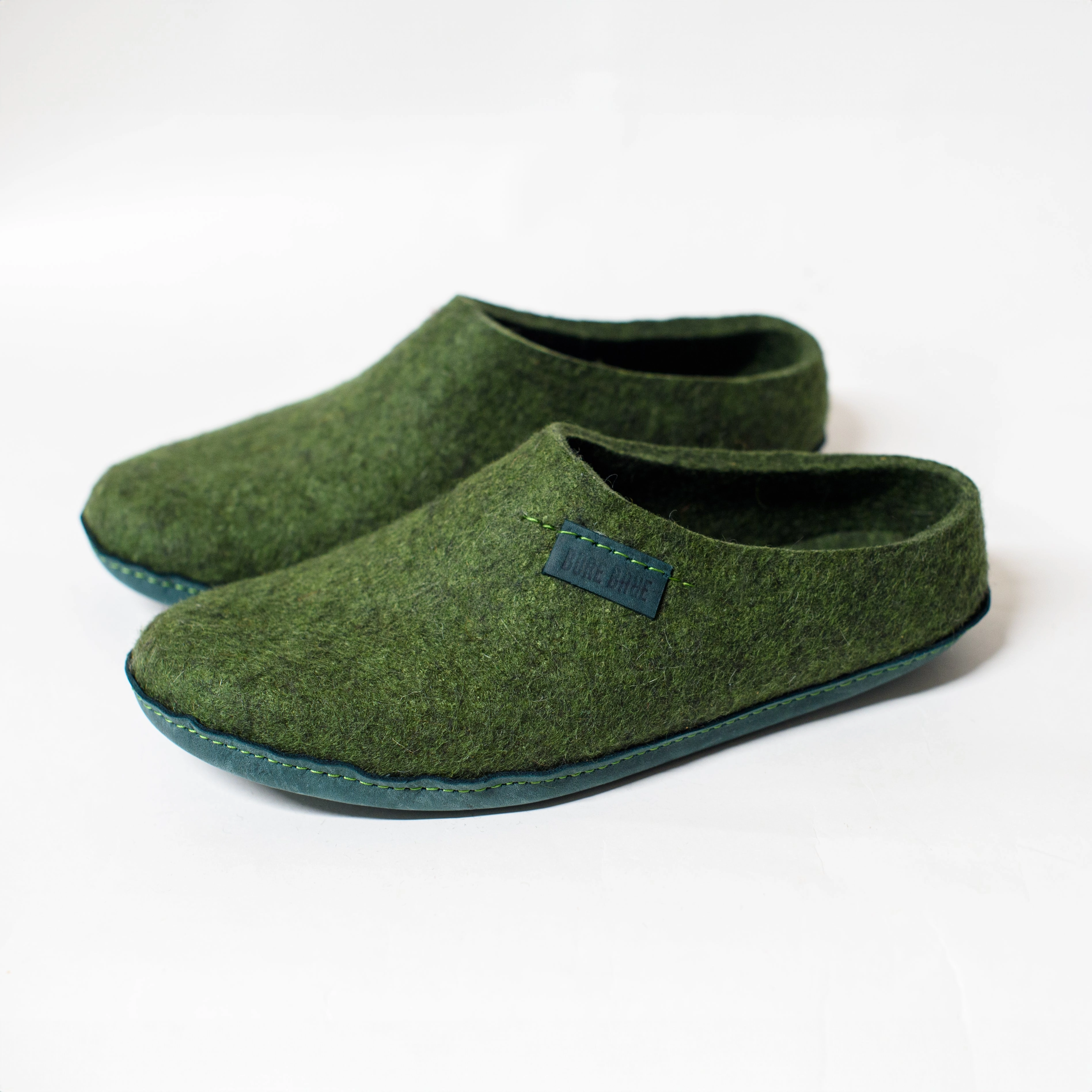 Slip-On Slippers SEMI-V Dark Olive Flat Slippers