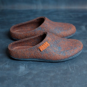Danish Slippers Slip-On Slippers SEMI-V Rusted Metal