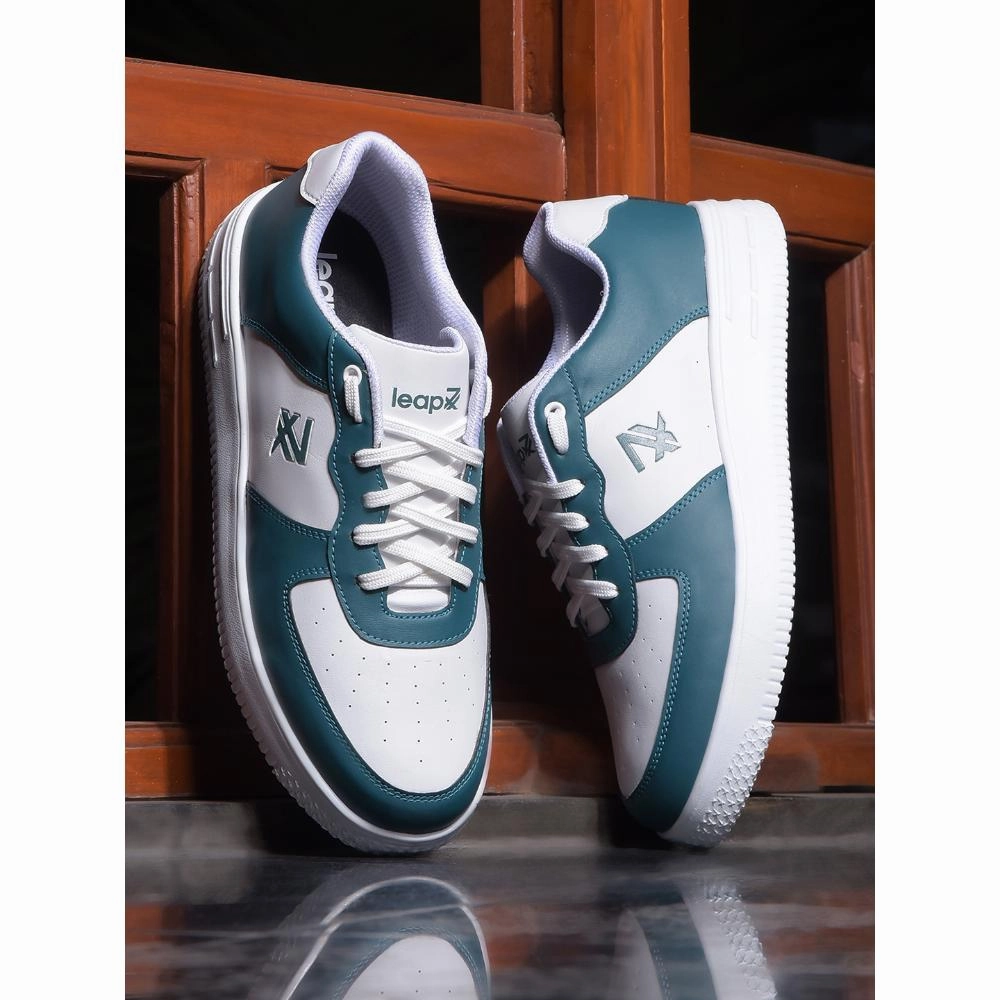 Leap7x Casual Light Green Lacing Sneakers For Men DUGLAS-1E By Liberty Squeaky Sneakers