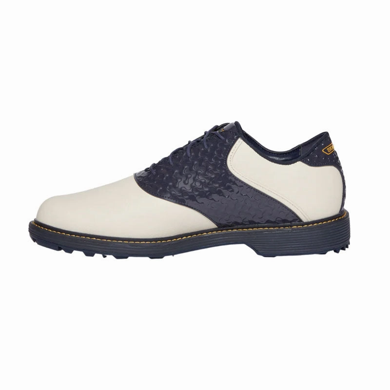 Asics Men's Waterproof Shoes MANORS x Reebok OG Pump Golf Men's Spikeless Shoes (Beige/Navy)